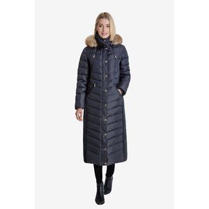 New MICHAEL KORS Women's Hooded Down Heavy Puffer Long Maxi Jacket Coat S